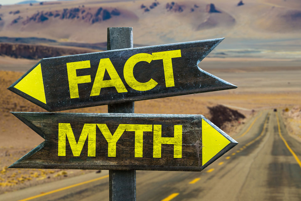 Fact--Myth-signpost-in-a-dese-110196176